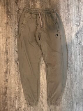 Gymshark Beige Elastic Waist Joggers